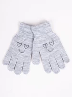 Yoclub Kids's Girls' Five-Finger Gloves RED-0012G-AA5A-017