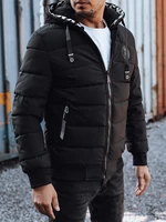 Men's winter quilted bomber jacket black Dstreet