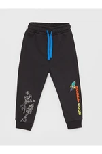 LC Waikiki Baby Boy Jogger Tracksuit Bottoms with an Elastic Printed Waist.