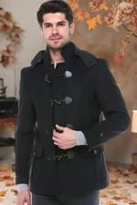 PLT8379 DEWBERRY MEN'S COAT-LIGHT BLACK