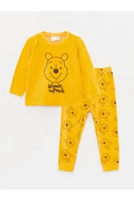 LC Waikiki Crew Neck Long Sleeve Winnie the Pooh Printed Baby Boy Pajamas Set