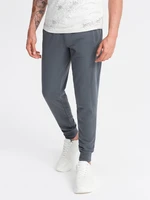 Ombre BASIC men's cotton sweatpants joggers - graphite