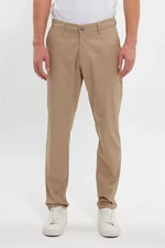 36952 Dewberry Gabardine Cotton Slim Fit Chino Mens Trousers-CAMEL