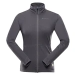 Women's zip-up hoodie ALPINE PRO QUERTA smoked pearl