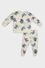 DEFACTO Baby Girl Disney Lilo & Stitch Thin Sweatshirt Tracksuit Bottom 2-Piece Set