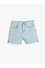 Koton Basic Denim Shorts Tassel Detailed Cotton