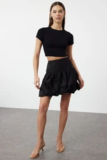 Trendyol Black Balloon Mini Length Woven Skirt