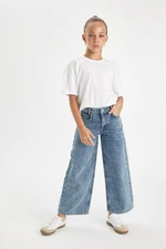 DEFACTO Girls Wide Leg Wide Leg Pocket Jeans