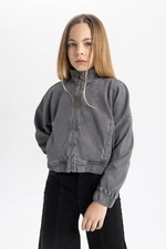 DEFACTO Girl&#39;s Turtleneck Cardigan