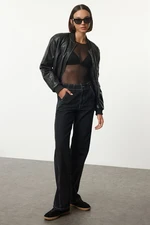 Trendyol Black More Sustainable High Waist Wide Leg Jeans