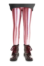 Denokids Girl Pink Metallic Shiny Leggings