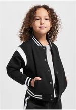 Boys' College Sweat Jacket Chamois Black/White