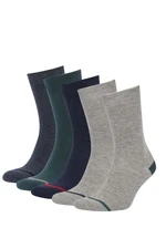 DEFACTO Men's Cotton 5-Pack Socks