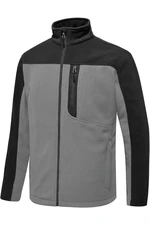 10914 Dewberry Zippered Mens Fleece Jacket-DARK GREY