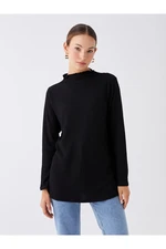 LC Waikiki Half Turtleneck Plain Long Sleeve Women's Tunic