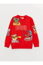 LC Waikiki Boys' Crew Neck Marvel Printed Long Sleeve Sweatshirt