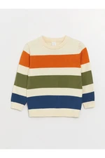 LC Waikiki Crew Neck Long Sleeve Striped Baby Boy Knitwear Sweater