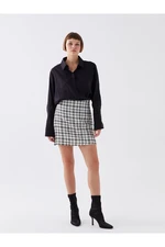 LC Waikiki Women's Standard Fit Patterned Tweed Skirt