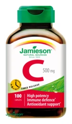 JAMIESON Vitamín C 500mg predĺžený účinok 100 tabliet