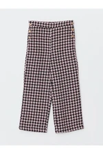 LC Waikiki Elastic Waist Houndstooth Pattern Girls' Trousers