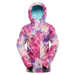 Children's ski jacket with ptx snow membrane ALPINE PRO KIWERO fuchsia variant pa