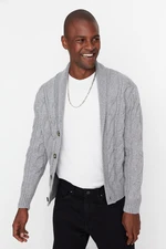 Trendyol Cardigan - Gray - Regular fit