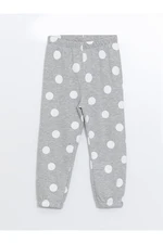 LC Waikiki Lw - Thick Polka Dot Girl's Tracksuit Bottom with Elastic Waist