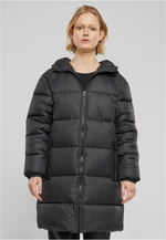 Women's long down coat black