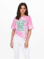 Pink Patterned T-Shirt ONLY Tania - Women