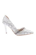 DGN Ysf-07-23y Women's Silver Stone Band Evening Dress Shoes