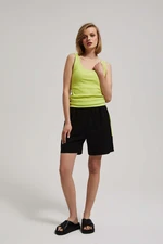 WOMEN'S SHORTS L-SH-4022 BLACK