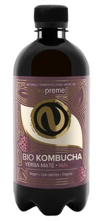 Nupreme Kombucha Yerba Matté Malina BIO 400 ml