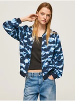 Blue women's patterned bomber Pepe Jeans - Women