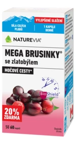 NATUREVIA Mega brusinky 60 kapslí