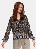 Black floral blouse TOP SECRET - Women