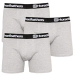 3PACK férfi #39;s boxer Horsefeathers Dinasztia Heather Gray (AM067C)