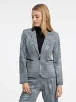 Orsay Black & Blue Women's Patterned Blazer - Women's