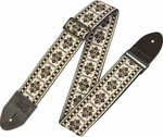 Levys M8HTV-07 Print Series 2" Vintage Hootenanny Jacquard Weave Guitar Strap Beige