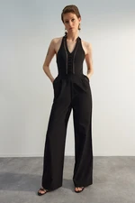 Trendyol Limited Edition Black Sleeveless Woven Jumpsuit