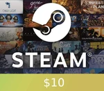 Steam Gift Card $10 - For USD Currency Accounts Global Activation Code