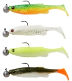 Savage gear gumová nástraha fat minnow t tail rtf darkwater mix 4 ks - 9 cm 7 g