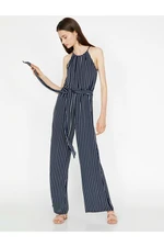 Koton Women's Striped Jumpsuit