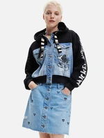 Desigual Mickey Mouse Mikina Černá