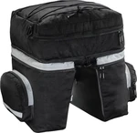 Hama Bicycle Pannier 3 Parts Dvojitá cestovní brašna na kolo Black 40 L