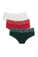 DEFACTO Fall In Love 3-Pack Basic Slip Panties