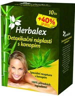 HERBALEX Detoxikačné náplasti s konopou 40% gratis 14 ks