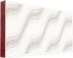 Mega Acoustic FiberPRO120 SineWave White/Dark Red Absorpčný drevený panel