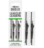 Korda montáž basix lead clip leaders 2 ks 22 kg 50 cm