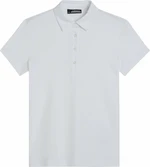 J.Lindeberg Henrietta Debossed White L Polo-Shirt