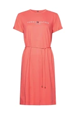 Tommy Hilfiger Dress - TH COOL REG HILFIGER DRESS SS orange